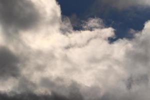 Stormy weather and dark clouds photo