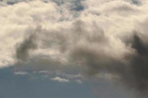 Stormy weather and dark clouds photo