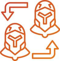 Player Exchange Icon Style vector