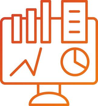 Analytics Icon Style vector