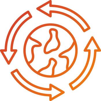 Ecological Integration Icon Style vector