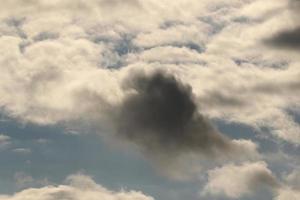 Stormy weather and dark clouds photo