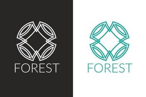 forest logo template vector