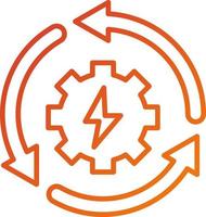 Recycle Energy Icon Style vector