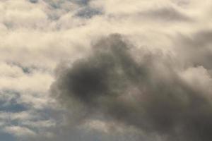 Stormy weather and dark clouds photo