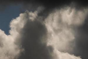 Stormy weather and dark clouds photo