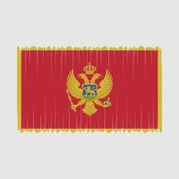 vector de bandera de montenegro