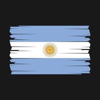 vector de pincel de bandera argentina