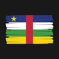 Central African Flag Brush Vector