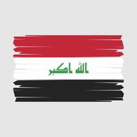 Iraq Flag Brush Vector