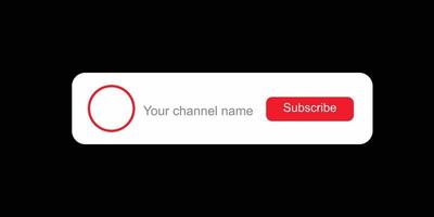 Subscribe, bell button . Red button subscribe to channel, vector