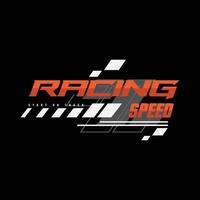 Racing t-shirt and apparel design vector