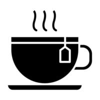 icono de vector de taza de té