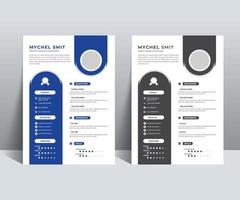 Clean Resume CV Template vector