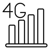 4G vector icon