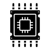 Microprocessor vector icon