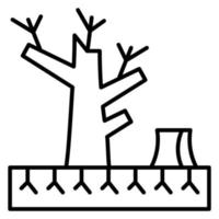 Desertification vector icon