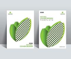 Nature Bifold Brochure Template vector