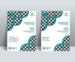 Bifold Brochure Template and Book Cover Design vector