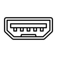 USB port vector icon