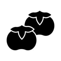 Persimmon vector icon