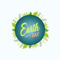 Happy Earth Day, april 22, social media post for environment safety celebration vector