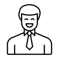 Smiling Man vector icon