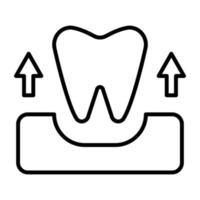 Tooth Extraction vector icon