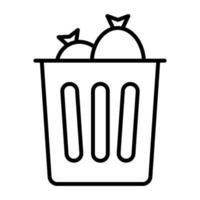 Waste vector icon