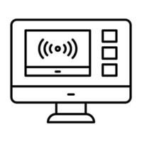 Webcast vector icon