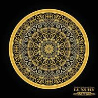 Clean luxury mandala design template vector