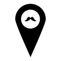 Barber Location vector icon