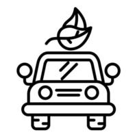 Eco Car vector icon