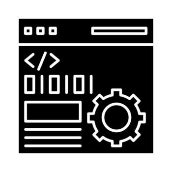 Programming Settings vector icon