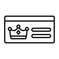 Member Card vector icon