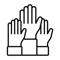 Hands Up vector icon