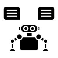 Smart Chat Bot vector icon