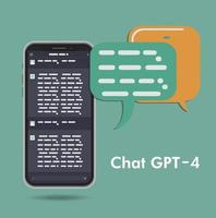 Chat GPT 4 conversation method illustrations. Artificial intelligence chatbot . AI chatbot responded to the question vector