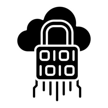 icono de vector de seguridad de datos