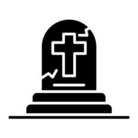 Gravestone vector icon