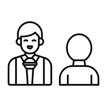 Interview vector icon