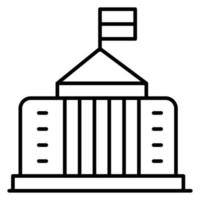 White House vector icon