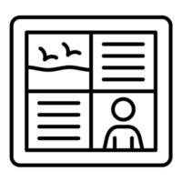 Storyboard vector icon