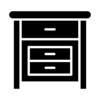 Bedside Table vector icon