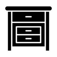 Bedside Table vector icon