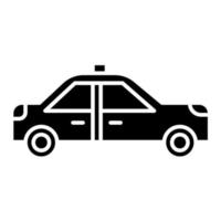 icono de vector de taxi