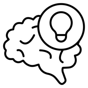 Thinking vector icon