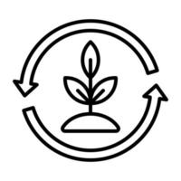 Reforestation vector icon