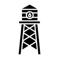 icono de vector de torre de agua