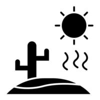 Desert Heat vector icon